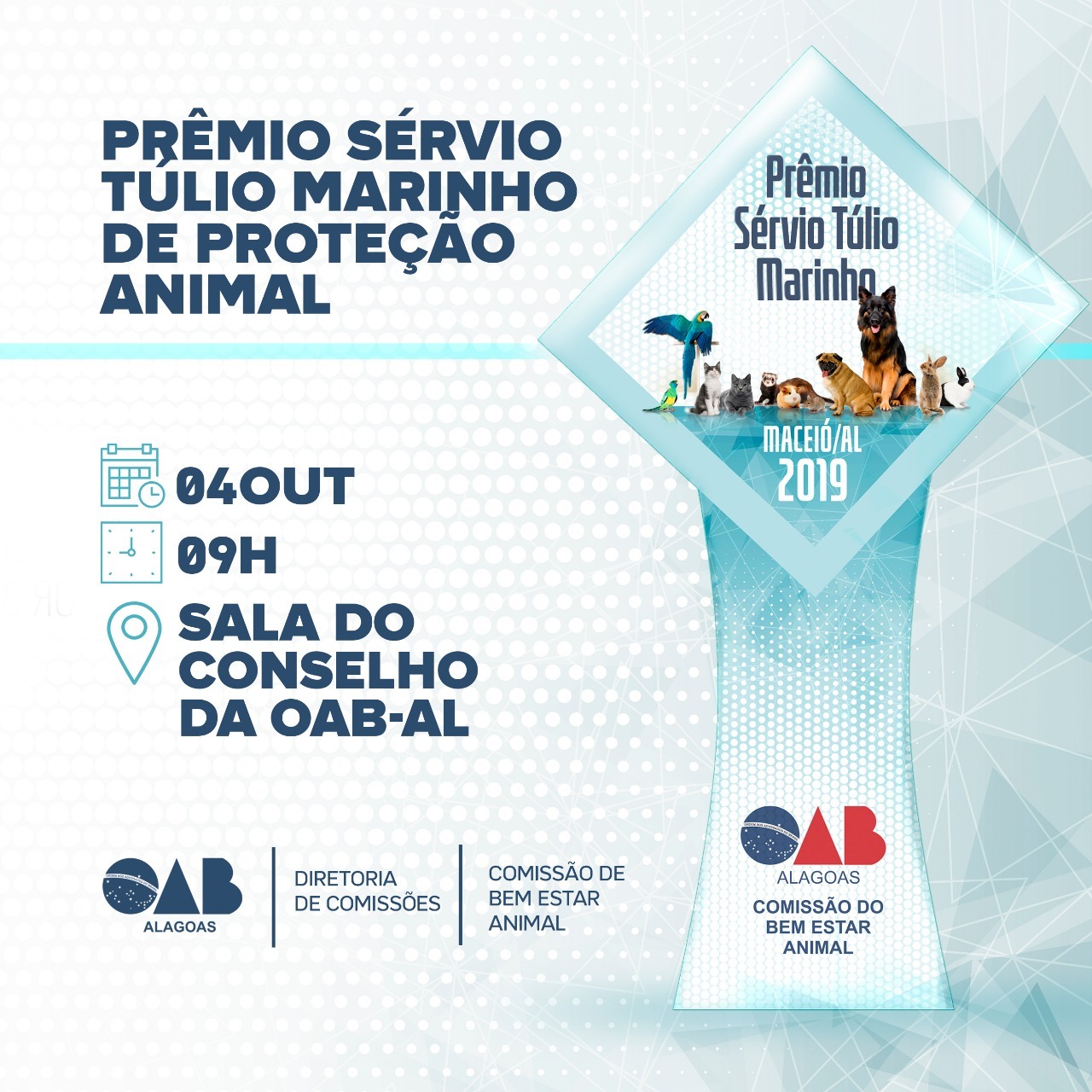 You are currently viewing Davi Maia será primeiro politico alagoano a receber premiação da OAB/AL pela Causa Animal