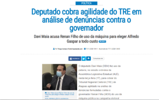 Read more about the article GAZETAWEB: Deputado cobra agilidade do TRE em análise de denúncias contra o governador
