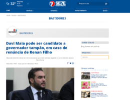 7SEGUNDOS: Davi Maia pode ser candidato a governador tampão, em caso de renúncia de Renan Filho